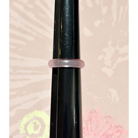 Translucent Pink Lucite Ring 8.75 Pinup Rockabilly Vintage - Picture 5 of 7